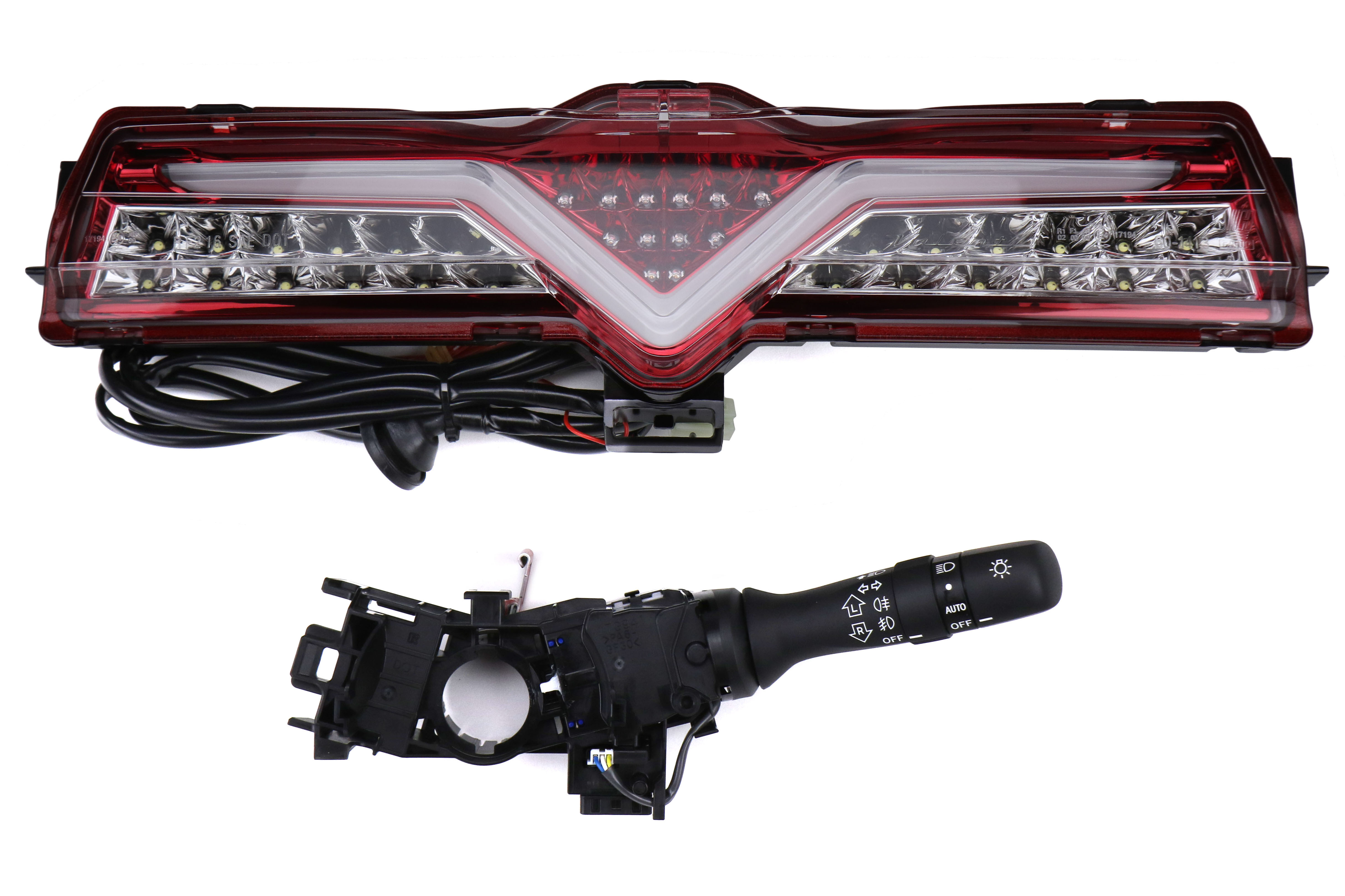 Valenti Jewel 4th Brake Light / Reverse Light (Clear Lens, Red Chrome Inner Reflector)