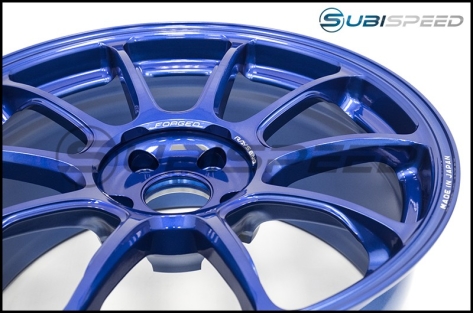 Volk ZE40 Hyper Blue 18x9.5 +38 Face 2 - 2015+ WRX / 2015+ STI