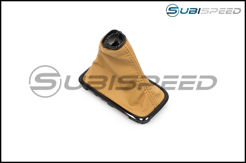 Subaru OEM S4 SporVita JDM Shifter Boot Tan Stitching