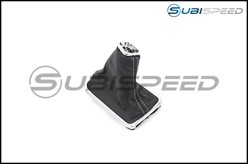 Subaru OEM S207 Style Shifter Boot Silver Stitching