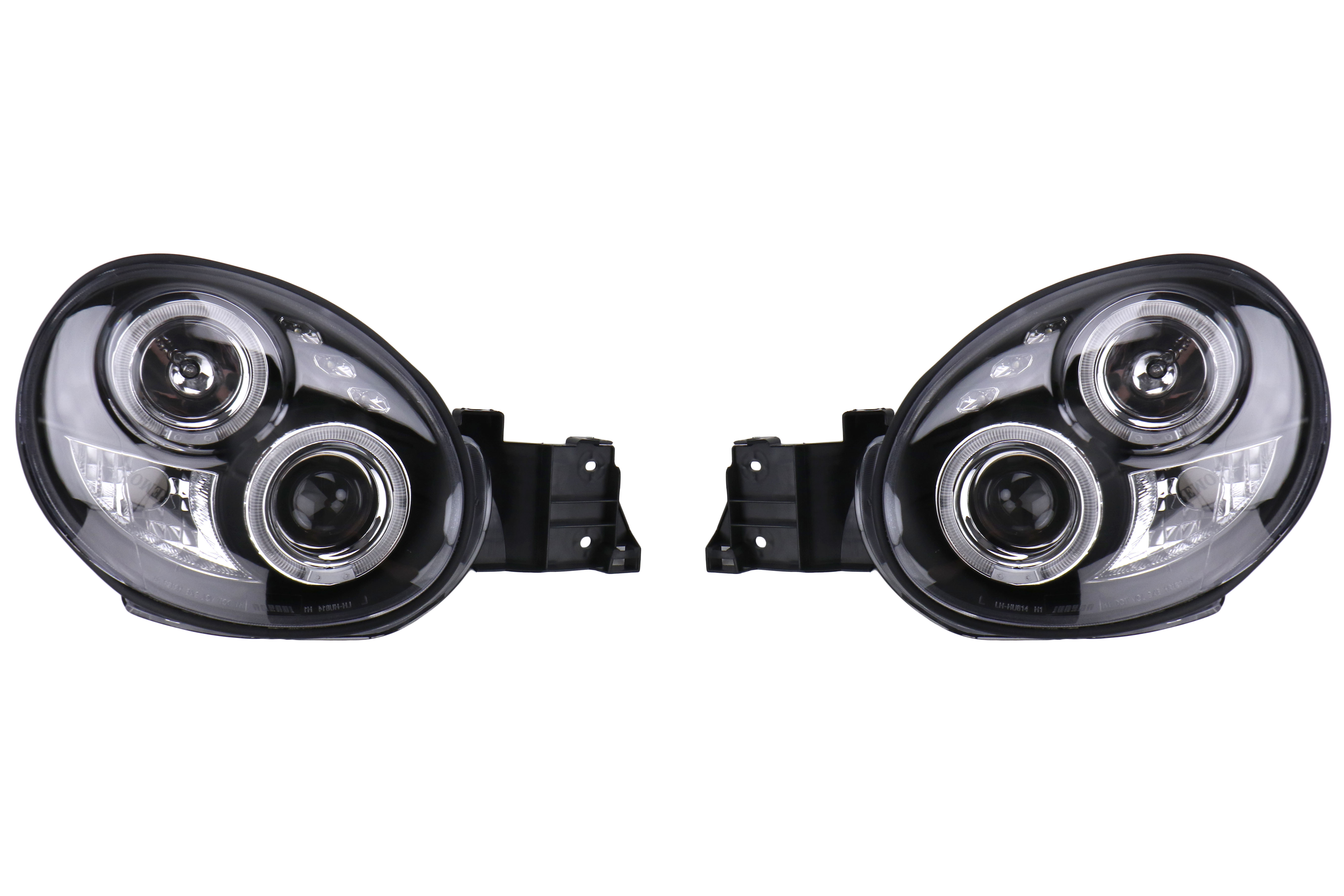 Spec-D Black Dual Projector Headlights w/ Parking LEDs