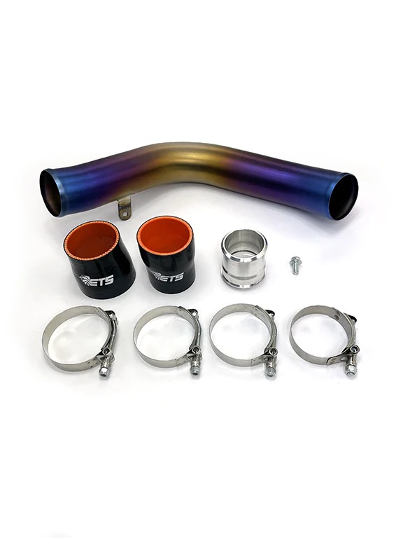 ETS Titanium Top Mount Charge Pipe Burned Finish