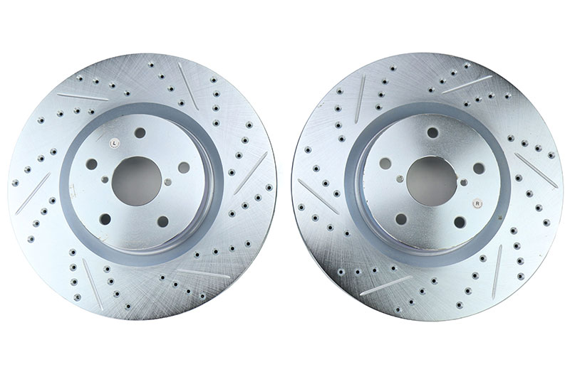 Stoptech C-Tek Sport Drilled and Slotted Front Rotor Pair