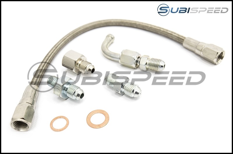 SteamSpeed AVCS Journal Bearing Turbo Oil Feed Line 20152017 STI