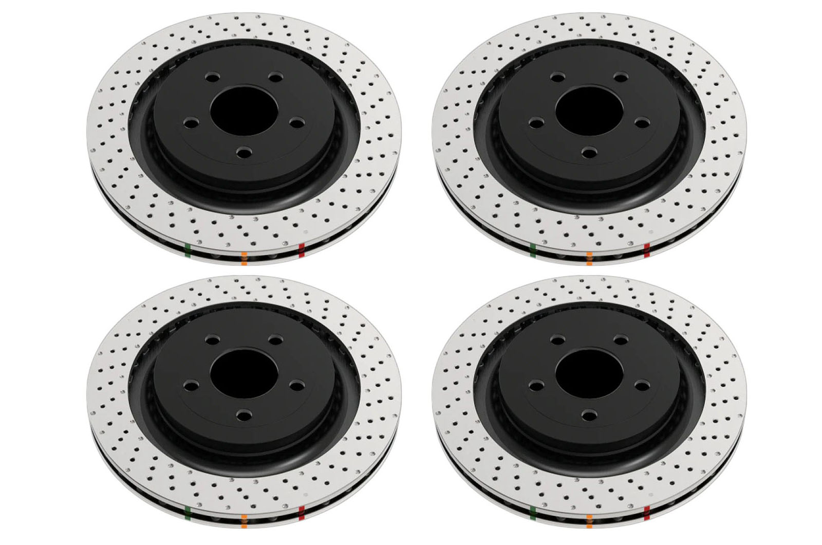 DBA 4000 Series XD Crossdrilled/Dimpled Rotors (Front & Rear)