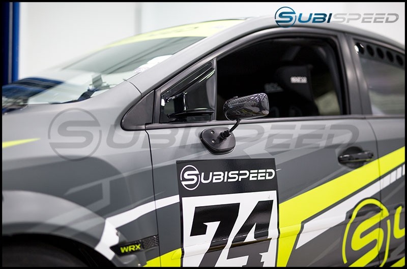 MOFANS 2pcs Rear Side Window Louvers Fit for Compatible with Subaru WRX STi 2015-2020 Window Scoop Louvers Cover Matte Black 