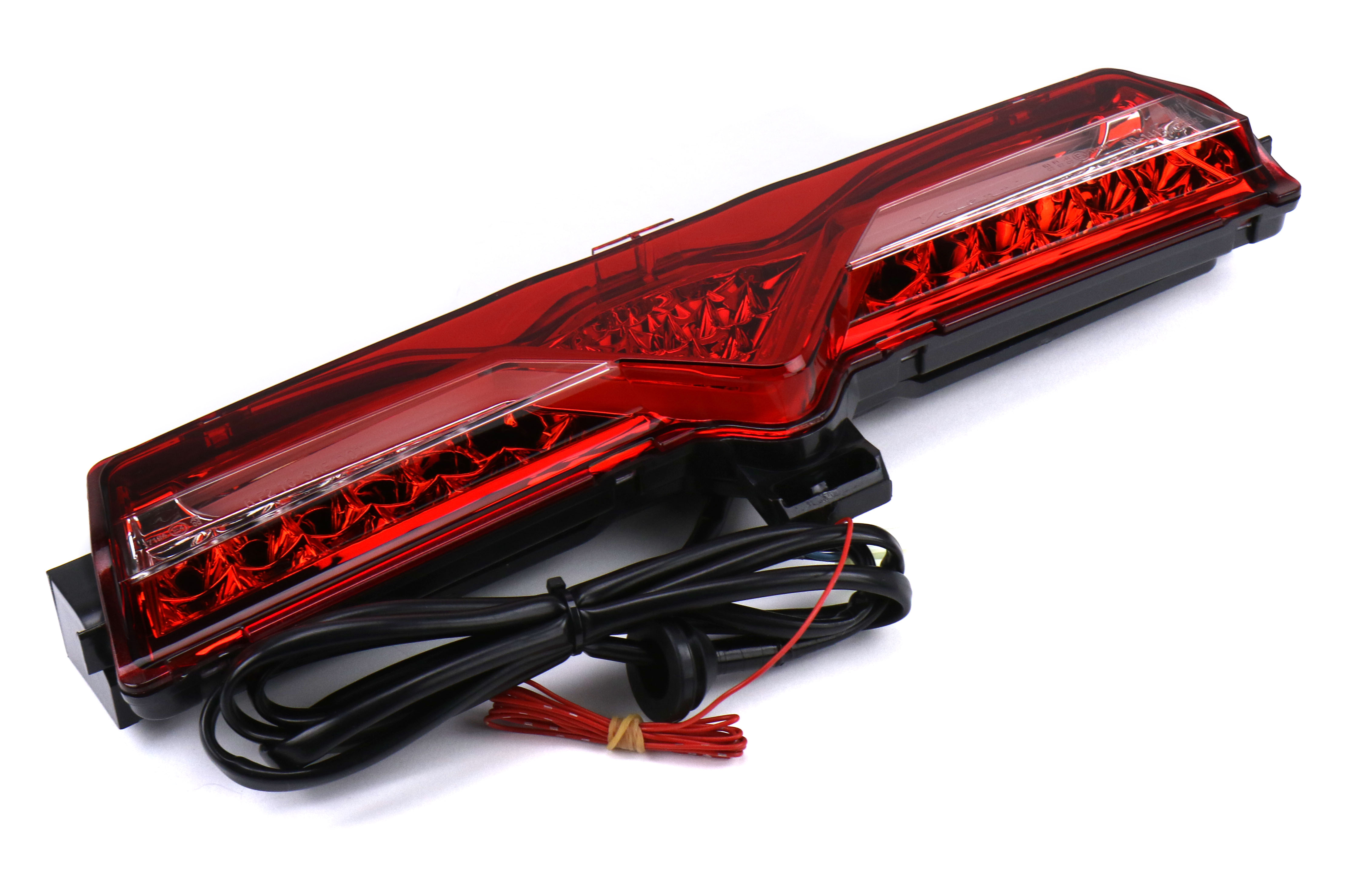Valenti Jewel 4th Brake Light / Reverse Light (Half Red Lens, Chrome