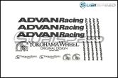 Advan Racing Sticker Sheet - Universal