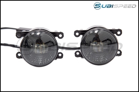 OLM Midnight Edition LED Fog Lights - 15+ WRX / STI / 13-16 BRZ / 13-18 Crosstrek / 14-18 Forester / 13-16 FR-S / BRZ / 86