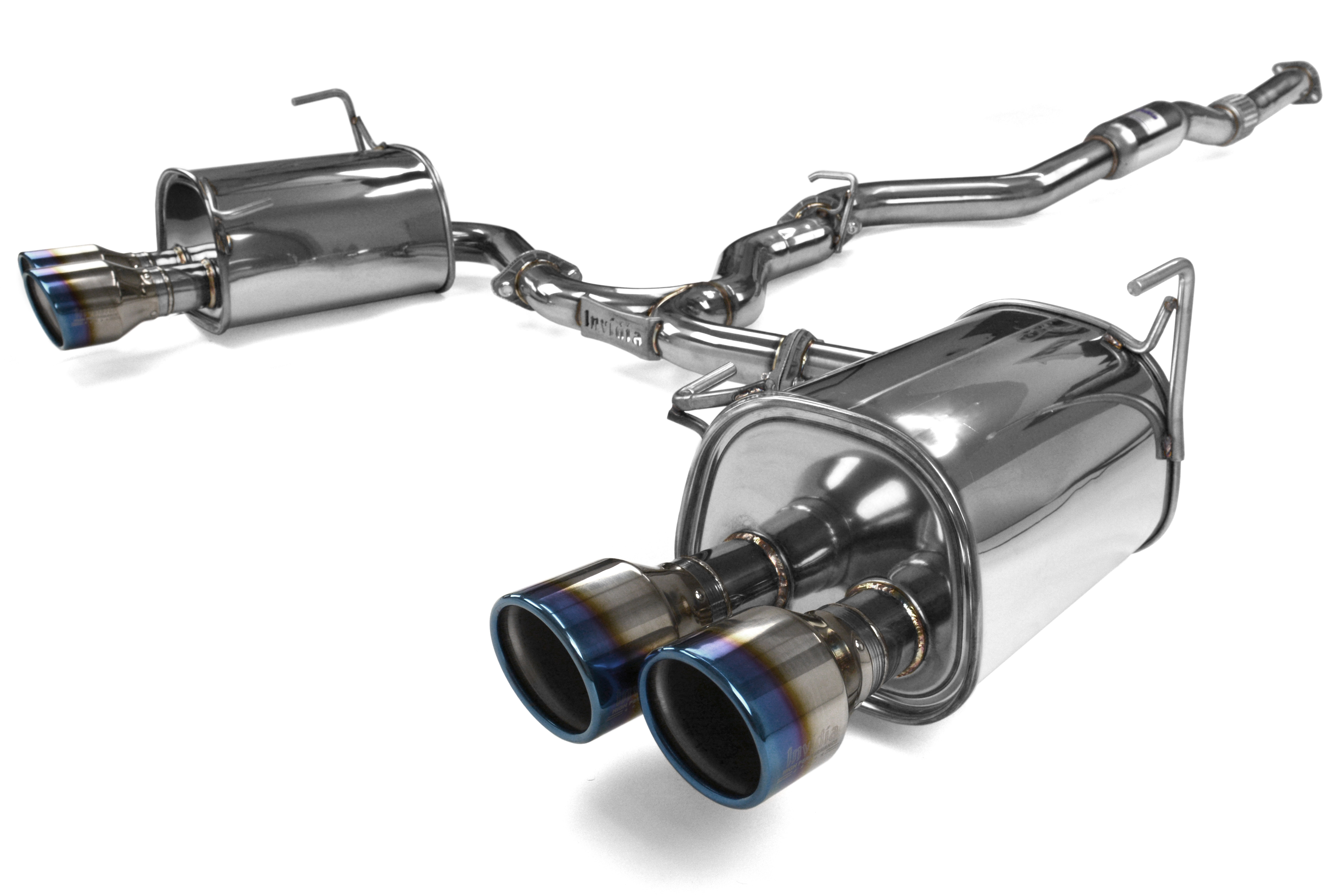 Invidia Q300 Titanium burnt quad tip Cat-back Exhaust