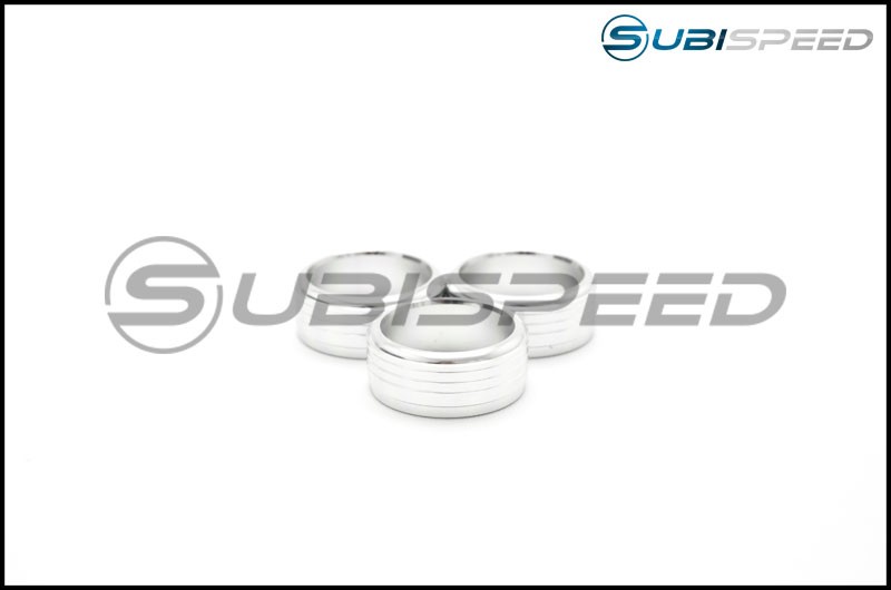 GCS Climate Control Knob Covers Silver