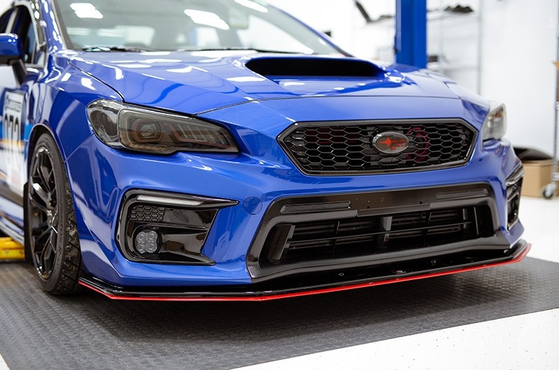 Maxton Design V2 Redline Gloss Black Front Lip 15 Wrx Sti Subispeed