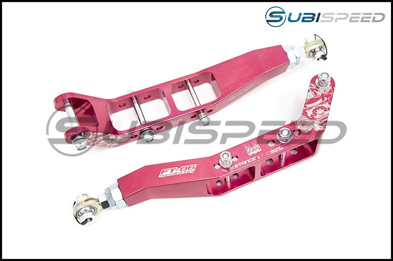 Stance Adjustable Red Lower Control Arms V2.0 60mm Drop (Rear)