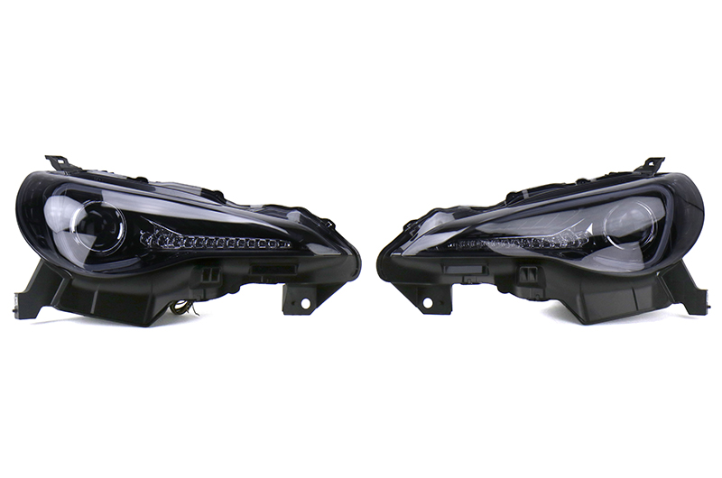Spec-D Projector Headlights Glossy Black Smoked Lens